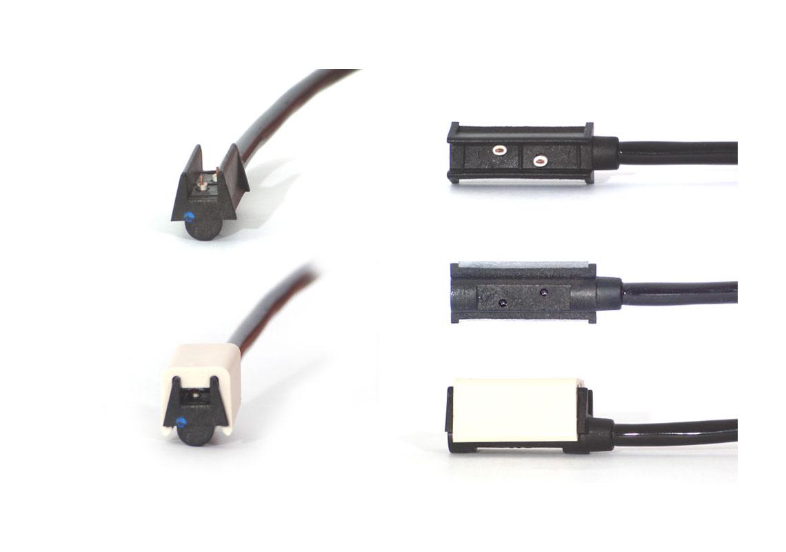 FEU SIDE-MAKER ORANGE LED + ÉQUERRE CÂBLÉ CLIC IN 1M